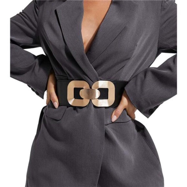 Women Wide Elastic Belts For Dress Fashion Stretchy Waist Belt New